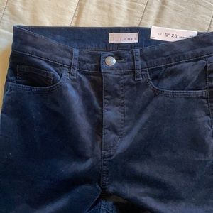 Loft velvet skinny pants